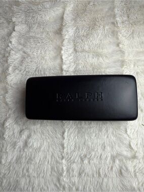Ralph Lauren Black Embossed Sunglass Case